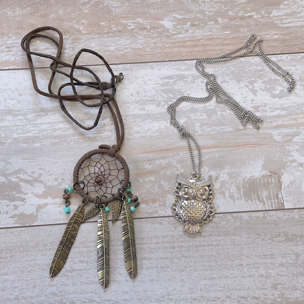 Long Owl Necklaces